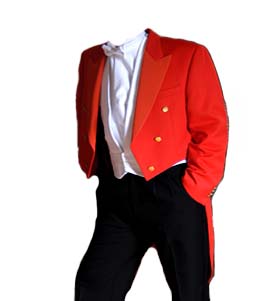 Red Toastmaster Tailcoat - (Finest Barathea Wool)